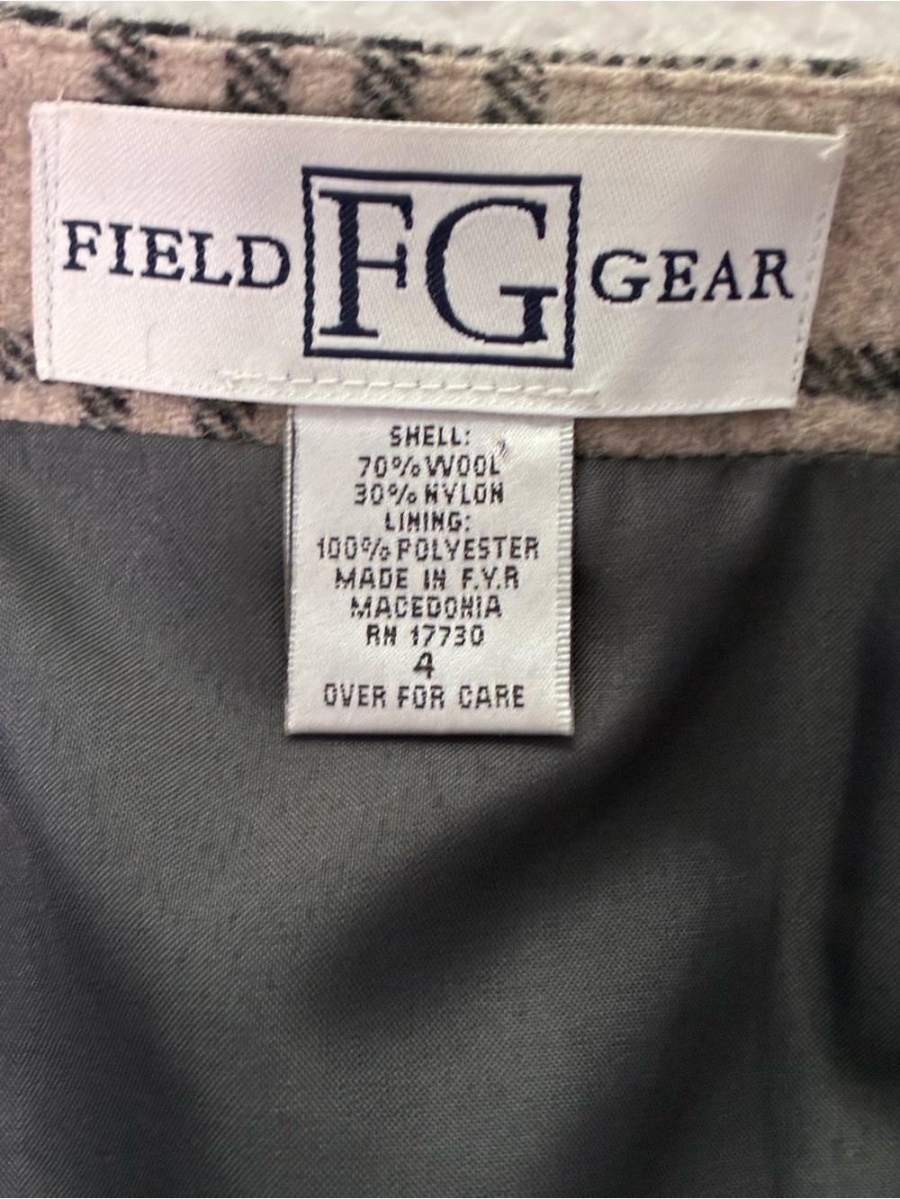 Plaid Wool Blend Mini Skirt Size 4 Lined Equestrian Preppy Dark Academia - Picture 6 of 8